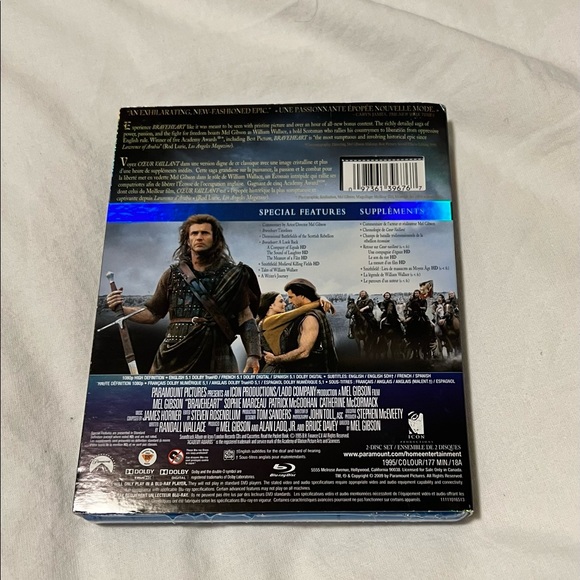 Braveheart Bluray Brand New - Picture 2 of 3